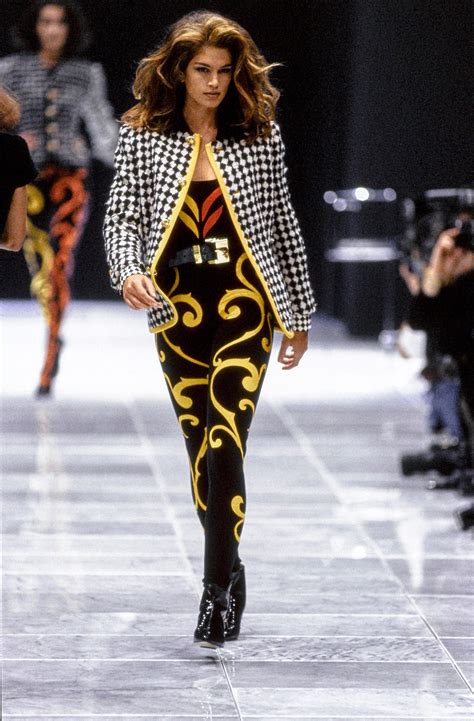 catwalk jerry hall versace|versace runway shows.